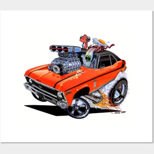 SUPER Nova orange 1970 Nova SS Posters and Art